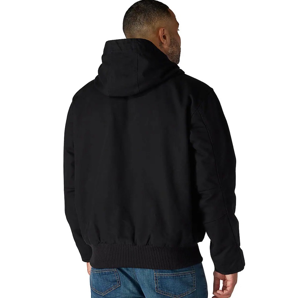 Carhartt Men’s Washed Duck Active Hooded Jacket Black J130-M Large - Picture 3 of 14